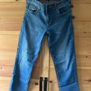 Kut from the Kloth Jessica High Rise Straight Leg Indigo Denim Pants Size 6